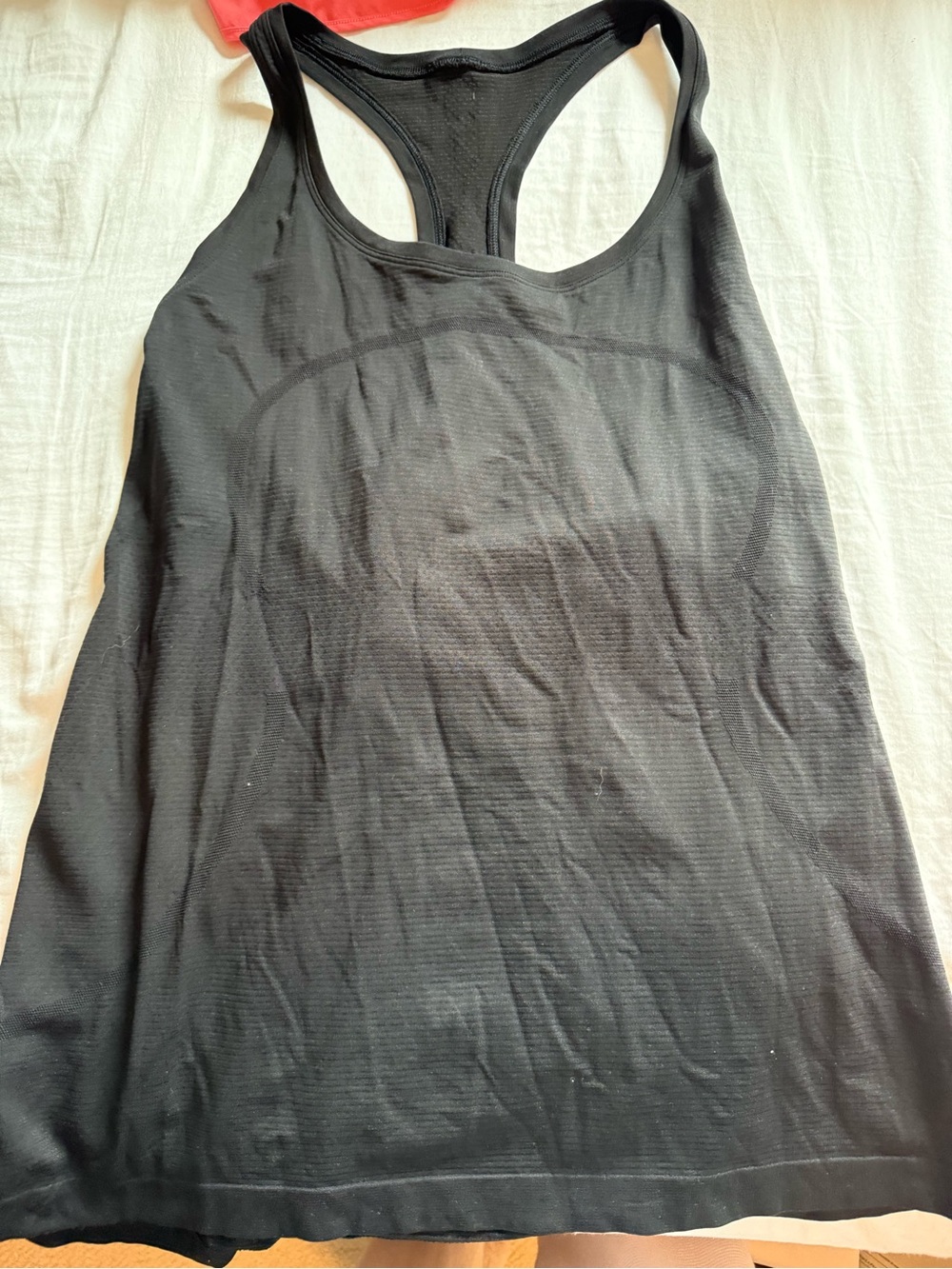 lululemon athletica Black Racerback Performance Tank Top